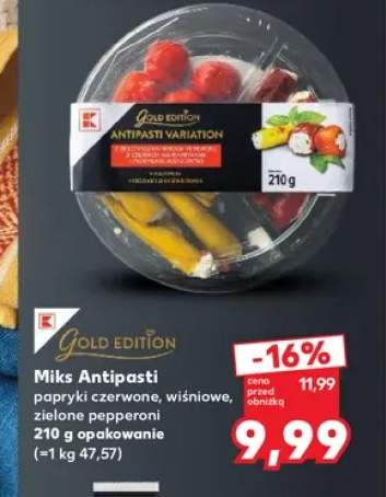 Miks antipasti papryki czerwone, wiśniowe, zielone pepperoni K-Gold Edition