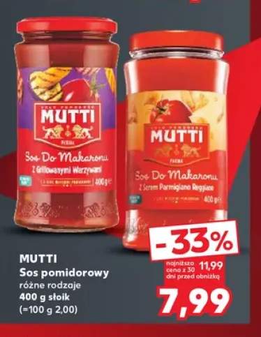 Sos pomidorowy z grillowanymi warzywami Mutti +1 wariant