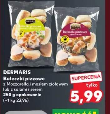 Bułeczki pizzowe z mozzarellą i masłem ziołowym Dermaris +1 wariant