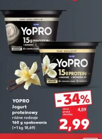 Jogurt proteinowy stracciatella YoPRO +1 wariant