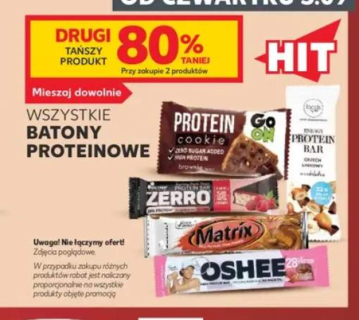 Batony proteinowe +5 wariantów