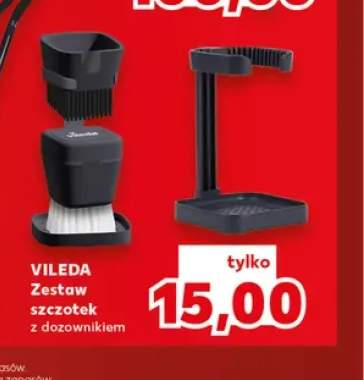 Zestaw szczotek z dozownikiem Vileda