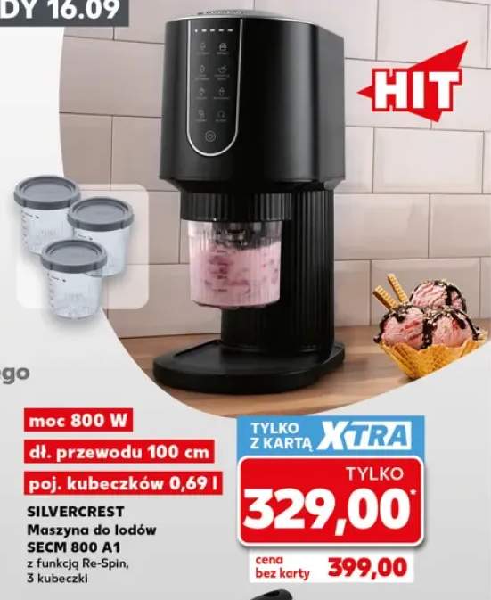 Maszyna do lodów Silvercrest Secm 800 A1