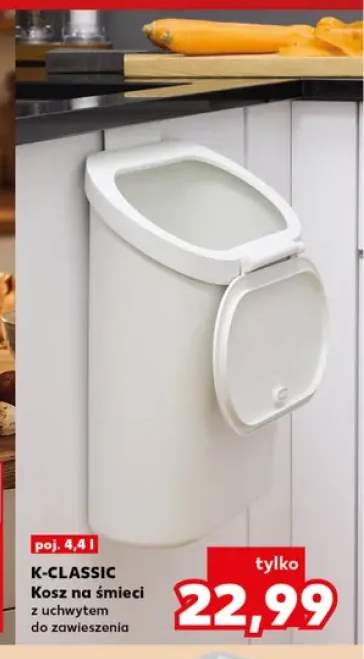 Kosz na śmieci z uchwytem do zawieszenia K-Classic 4,4 l