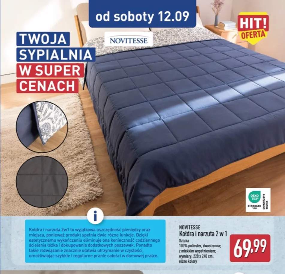 Kołdra i narzuta 2 w 1 Novitesse