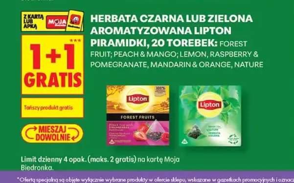 Herbata aromatyzowana Lipton piramidki Forest Fruit +5 wariantów