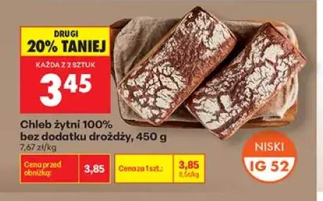 Chleb żytni 100% bez dodatku drożdży