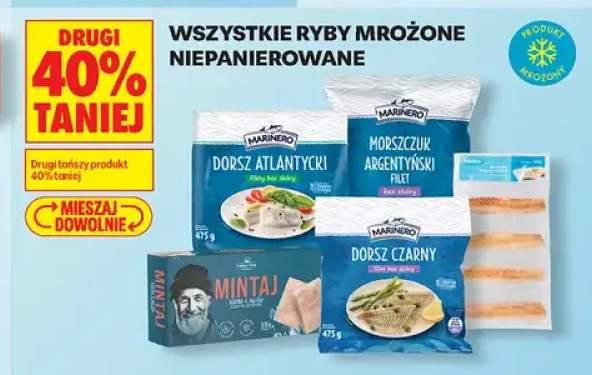 Ryby mrożone niepanierowane +5 wariantów
