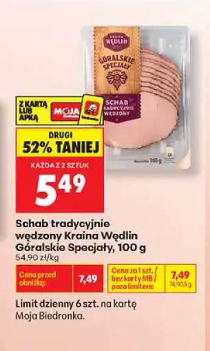 Schab tradycyjnie wędzony Kraina Wędlin Góralskie Specjały