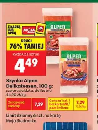 Szynka szwarcwaldzka Alpen Delikatessen +1 wariant