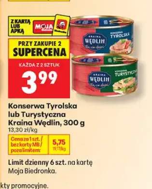 Konserwa tyrolska Kraina Wędlin +1 wariant