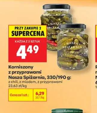 Korniszony z miodem Nasza Spiżarnia +2 warianty