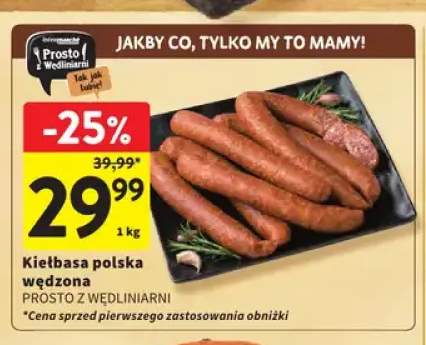 Kiełbasa polska wędzona Prosto z Wędliniarni