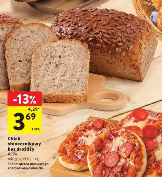 Chleb słonecznikowy bez drożdży Reva