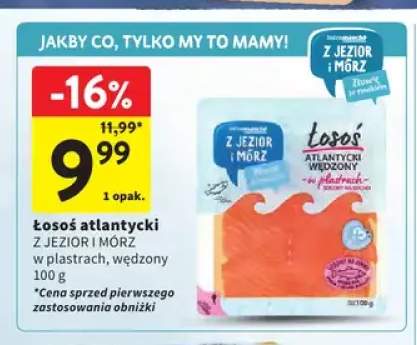 Łosoś atlantycki wędzony w plastrach Z Jezior i Mórz