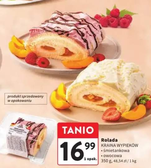 Rolada śmietankowa Kraina Wypieków +1 wariant