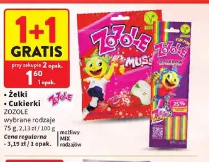 Żelki Zozole Musss +1 wariant
