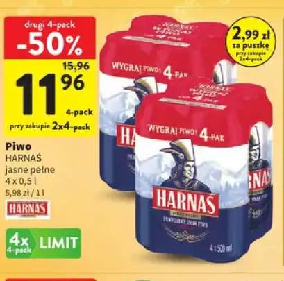 Piwo Harnaś 4-pak 500 ml