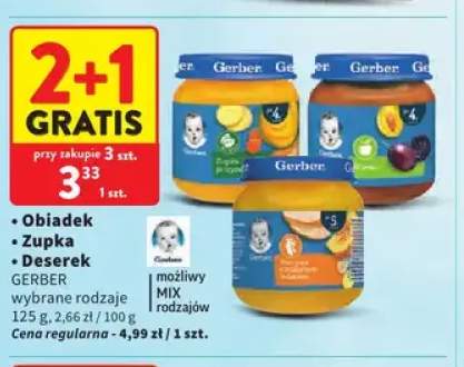 Zupka jarzynowa Gerber +2 warianty