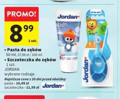 Pasta do zębów dla dzieci Jordan Kids +1 wariant
