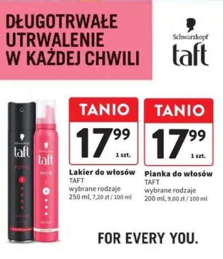 Lakier do włosów Taft +1 wariant