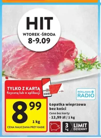 Łopatka wieprzowa bez kości