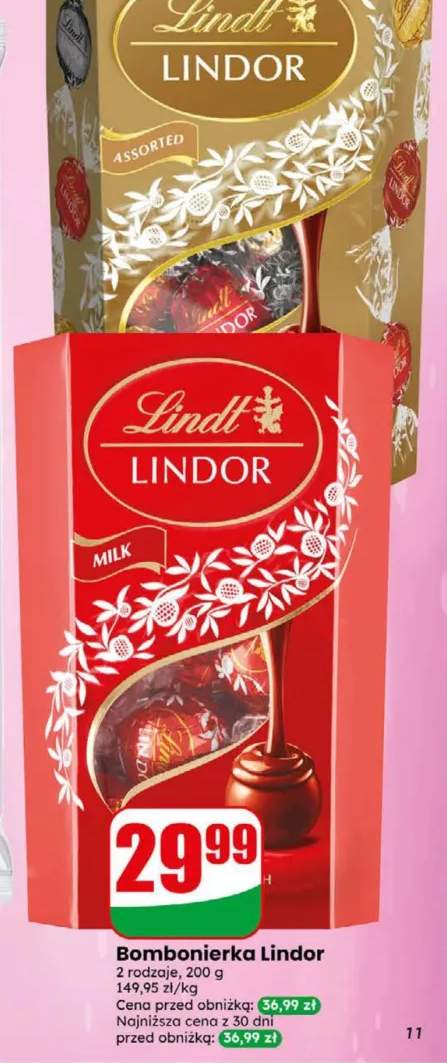 Bombonierka Lindor Assorted Lindt +1 wariant