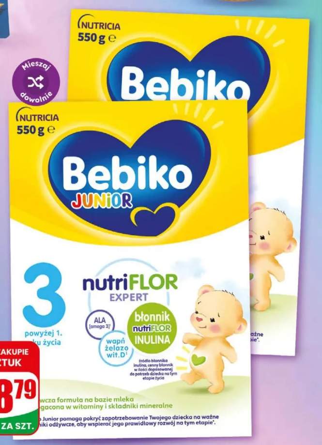 Mleko Bebiko Nutriflor Expert 2 +3 warianty