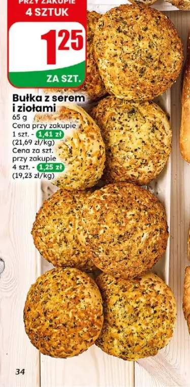 Bułka z serem i ziołami