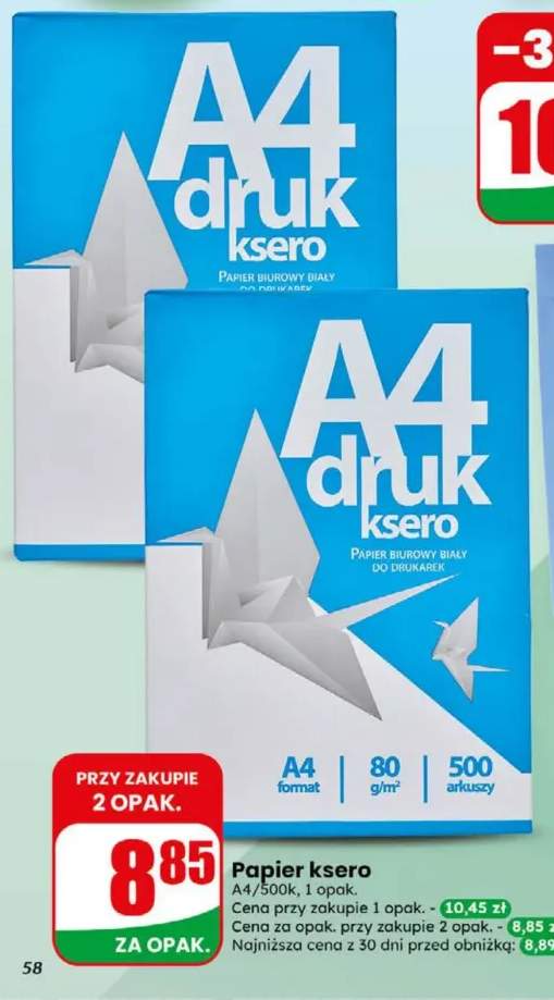 Papier ksero A4 500k