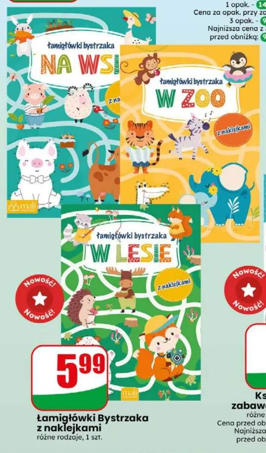 Łamigłówki Bystrzaka z naklejkami