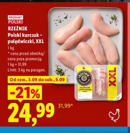 Polski kurczak polędwiczki XXL Rzeźnik