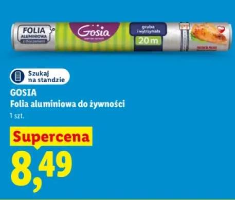 Folia aluminiowa do żywności Gosia