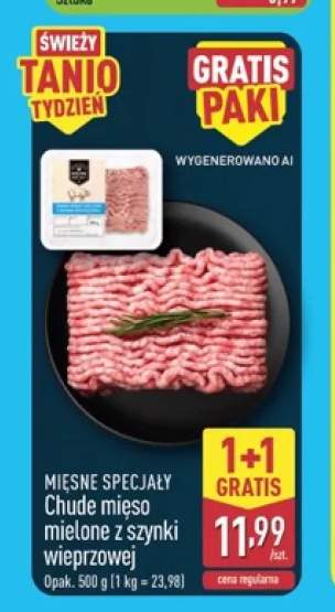 Chude mięso mielone z szynki wieprzowej Mięsne Specjały