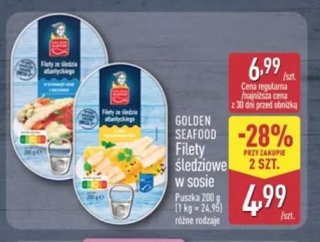 Filety śledziowe w kremowym sosie z warzywami Golden Seafood +1 wariant