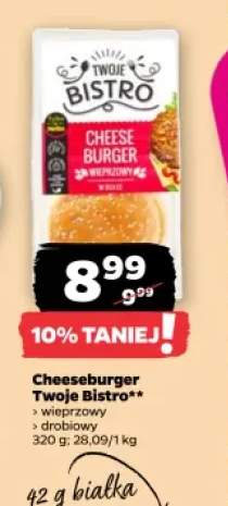 Cheeseburger drobiowy Twoje Bistro +1 wariant