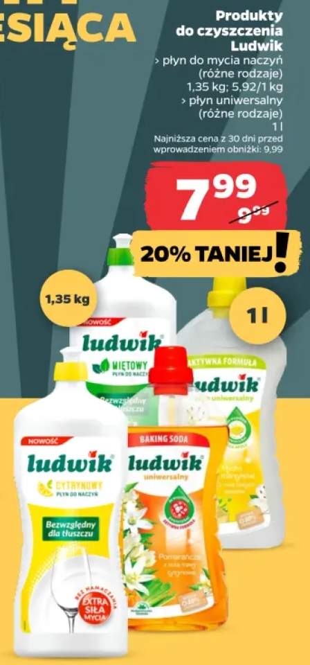 Płyn do mycia naczyń cytrynowy Ludwik +3 warianty