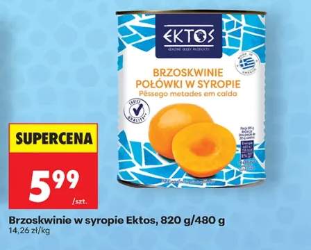 Brzoskwinie w syropie Ektos