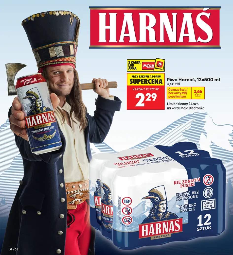 Piwo Harnaś 12-pak 500 ml