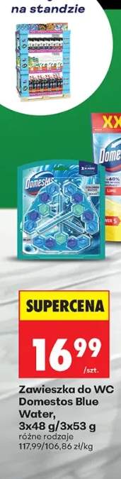 Zawieszka do WC Domestos Blue Water 3-pak