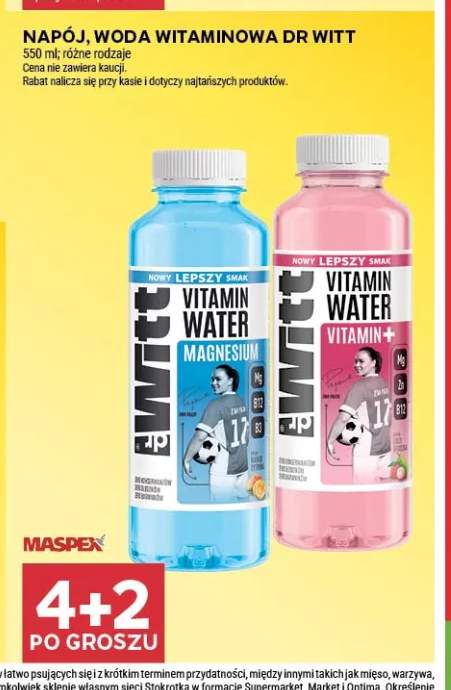 Napój woda witaminowa Magnesium Dr Witt +1 wariant