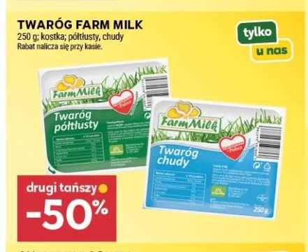 Twaróg półtłusty Farm Milk +1 wariant
