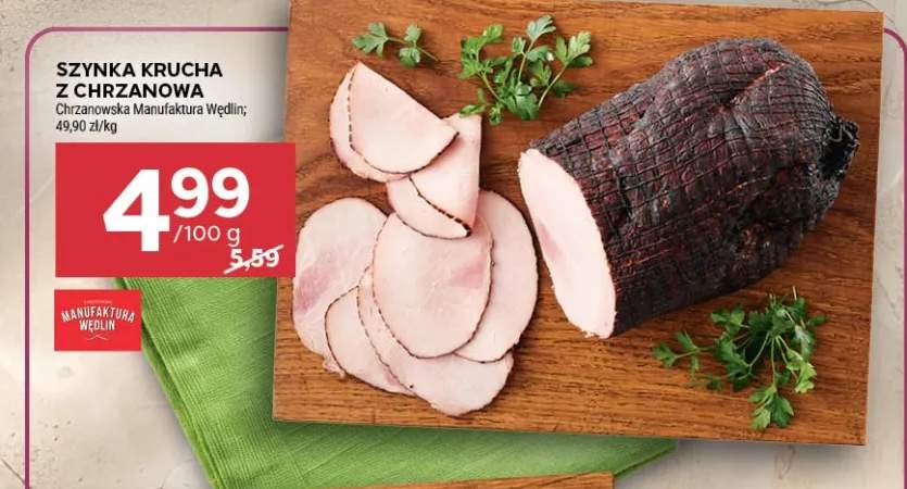 Szynka krucha z Chrzanowa Chrzanowska Manufaktura Wędlin