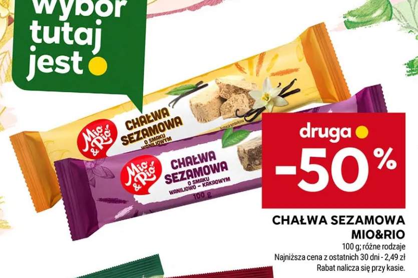 Chałwa sezamowa o smaku waniliowym Mio & Rio +1 wariant