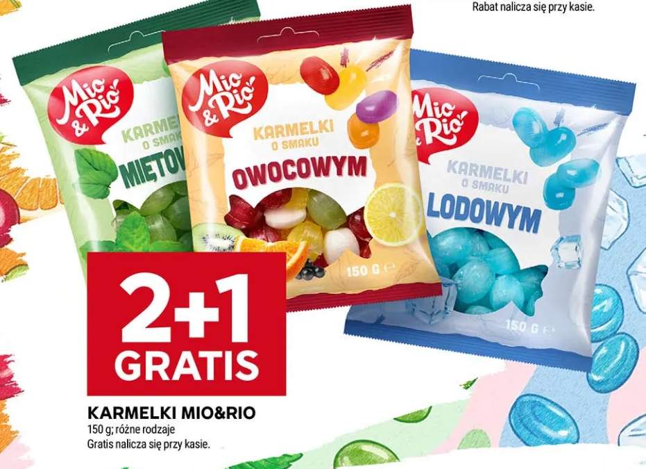 Karmelki o smaku miętowym Mio & Rio +2 warianty