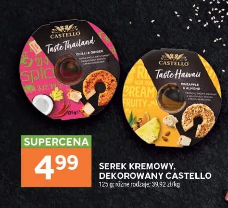 Serek kremowy dekorowany Castello
