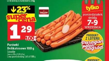 Parówki Delikatesowe Sokołów