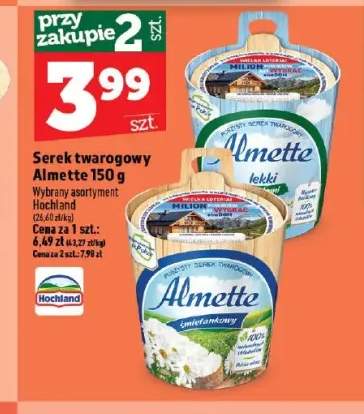 Serek twarogowy śmietankowy Almette +1 wariant
