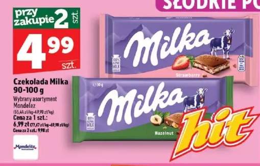 Czekolada Milka Hazelnut +1 wariant