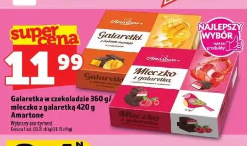 Galaretki w czekoladzie z sokiem mango Amartone +2 warianty